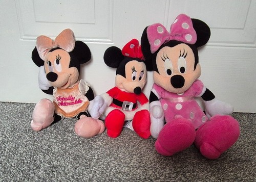 Disney three plush minnie - disney,